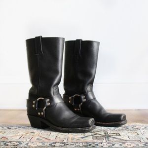 Frye 12R Harness Boots (Black) Size 7